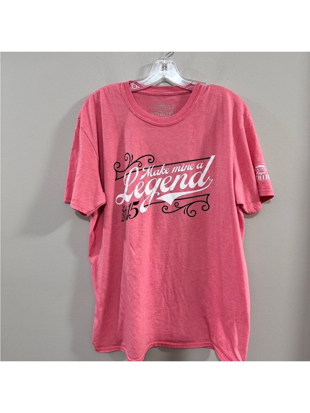 Women's "Make Mine a Legend" Tennessee Legend Distillery Short Sleeve Tee.